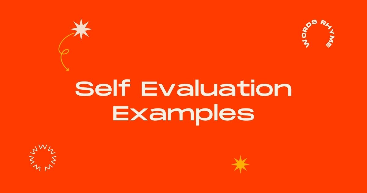 Self Evaluation Examples